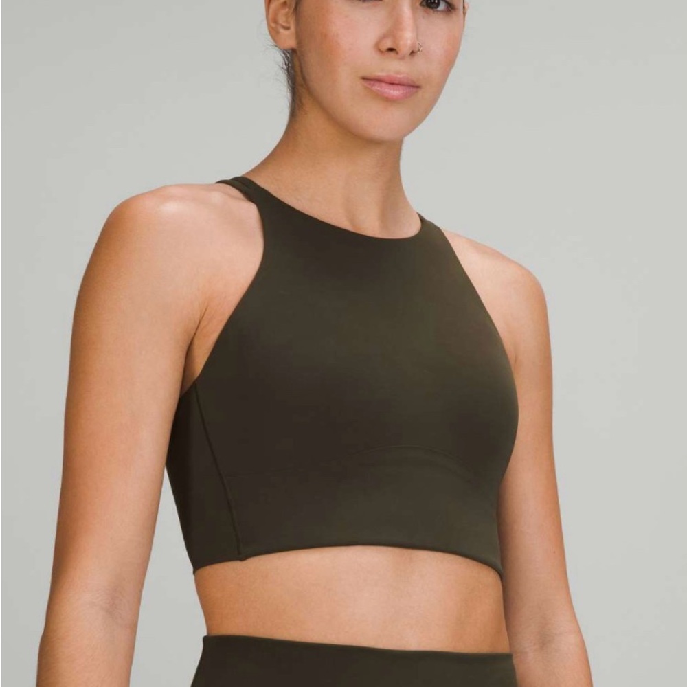 Lululemon Like a Cloud High-Neck Longline Bra (size 4)